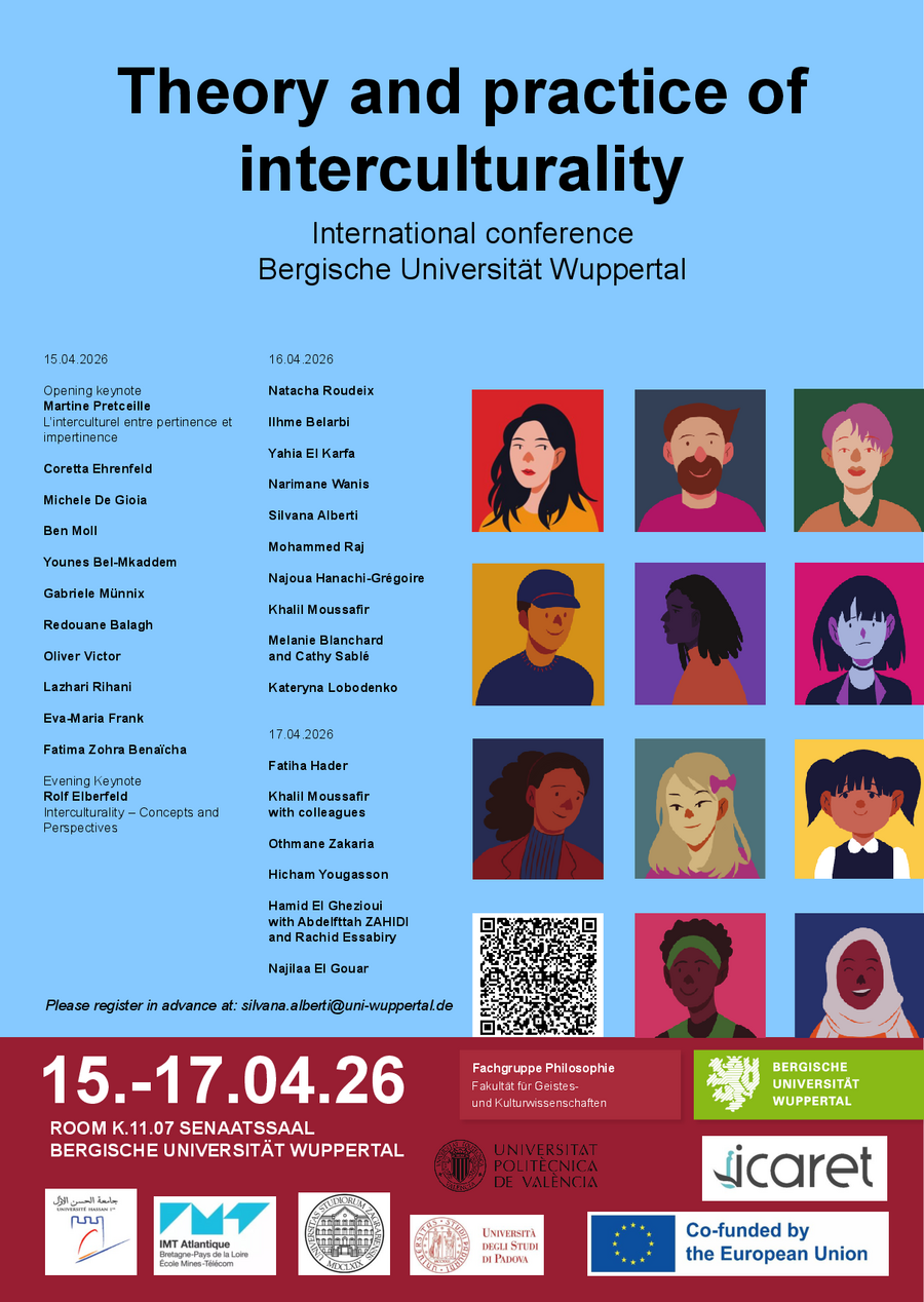 Plakat der Tagung "Theorien und Praktiken des Interkulturellen"